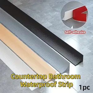 A 1-Meter Long Countertop Bathroom Waterproof Strip, Kitchen Sink Waterproof Strip, Made Of Sturdy And Flexible Bathroom Waterproof Strip, Suitable For Sinks And Countertops, Classic Style