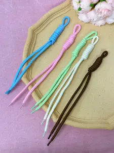 hand-braided  Nylon Rope Bag Charm, Colorful Braided Phone Strap, Knotted Lanyard for Bags & Toys