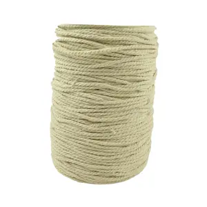 109 Yd. Macramé 3 Ply Natural Cotton Cording