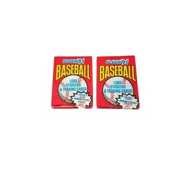 Fleer 1991 Baseball 2 Pack - Each Contains 14 Cards and 1 Sticker