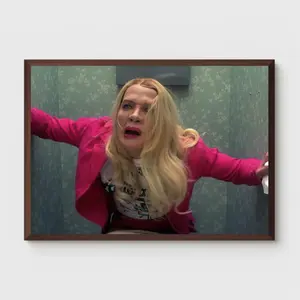 UNFRAMED White Chicks Bathroom Funny Movie Wall Art, Vintage Black And White Comedy Print, The Toilets Sign Decor Poster, 90s Retro Film Artwork, Humor Wall Decor For Bathroom, Gift For Movie White Chicks Fans.