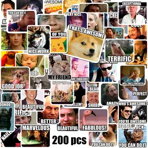 Meme Stickers/Meme Reward Stickers for Teachers 200pcs No Repetition