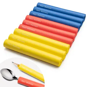 Mars Wellness Foam Grip Tubing for Utensils - 9 PC 8" Handles - Closed Cell Foam Tube - Cut to Length - Adaptive Utensils Grip Tubing