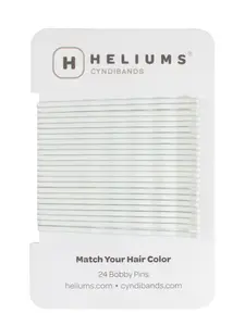 Extra Long 2.5 Inch Wavy Bobby Pins - 24 Count - White