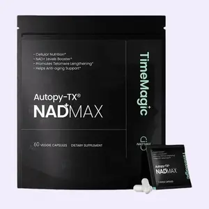 NAD+ MAX for Energy Muscle Strength & Cellular Renewal, Endurance and Longevity With L-Ergothioneine, Ca-AKG, Liposomal NR, Spermidine, PQQ, Vitamin D3, Black Seed Oil, Black Pepper 8-in-1 Longevity Formula, 60 Count,30 Day Supply