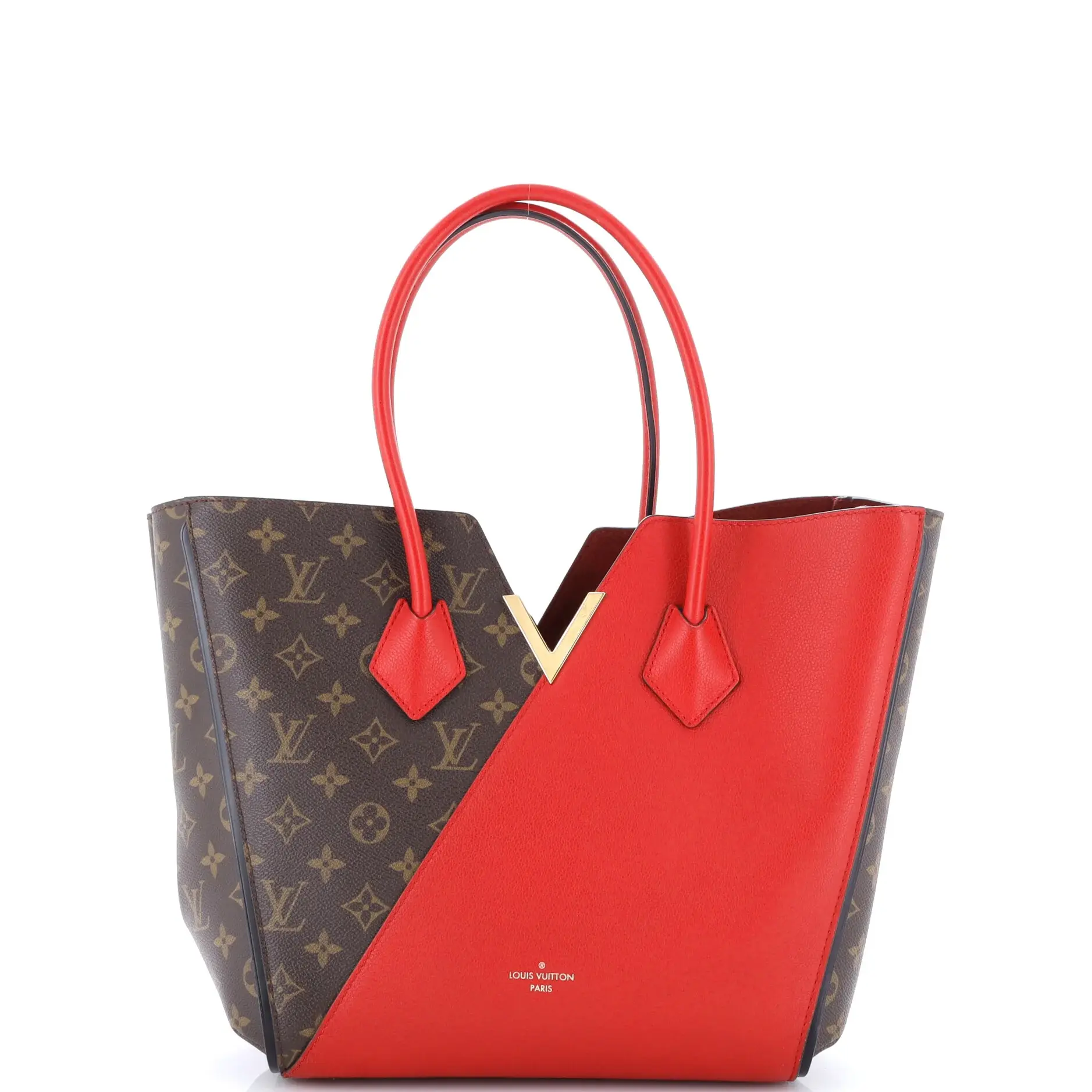 Pre-owned Louis Vuitton Canvas Coated, Leather Tote bags REBAG Kimono Handbag Monogram Canvas and Leather MM by Rebag
