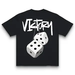 Victory Dice Graphic Shirt Lucky Gambler Game Night Casino Vibes Streetwear Unisex Tee