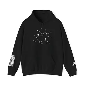 Sagittarius Zodiac Hoodie, Astrology Hooded Sweatshirt, Constellation Pullover, Celestial Gift, Horoscope Clothing