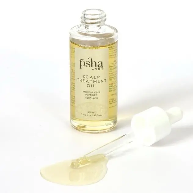 PSHA Labs Scalp Treatment Oil with 12 Ancient Oils, Squalane & Peptides – Hydrating Leave-In Scalp Serum for Hair Growth, Density & Strength – Balances Dry Scalp & Thinning Hair – 50ml