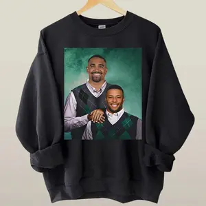 Philadelphia Football Jalen Hurts Shirt, Saquon Barkley Step Brothers Poster Funny Sweatshirt, Philadelphia Football Fan Gifts