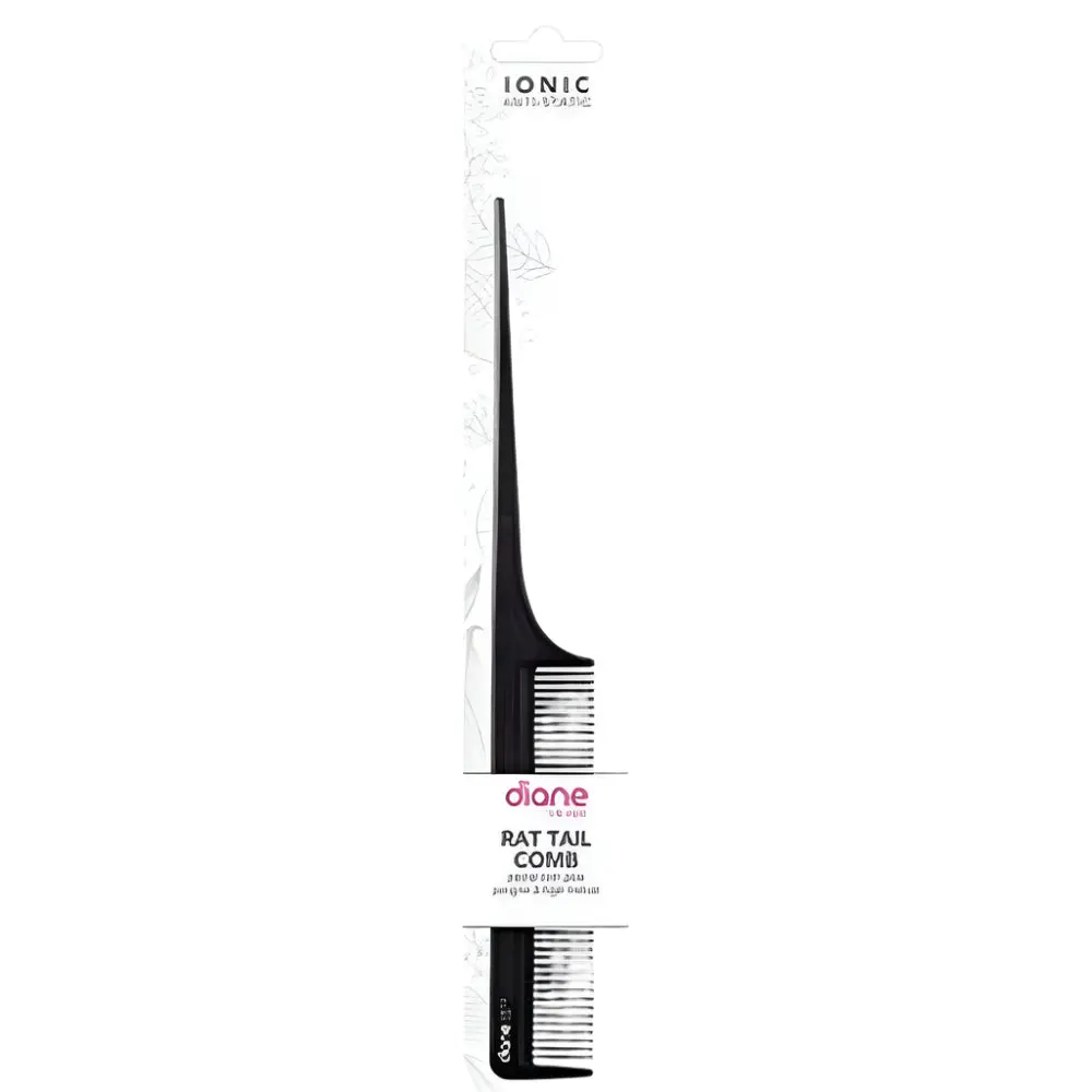 Diane Ionic Rat Tail Comb - Anti-Static, Heat & Chemical Resistant Tool for Styling, Sectioning, and Adding Volume, Heat Resistant Combs, Adds Volume, Great For Sectioning, Adult, Unisex, None