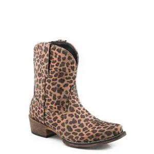 Women's Roper Tan Leopard Snip Toe Bootie
