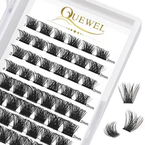 Lash Clusters B02 DIY Eyelash 72 Cluster Lashes C D Curl B&Q LASH Mega Volume Individual Lashes Eyelash Clusters Wispy Lashes Cluster DIY at Home (NM-D-8-16MIX)