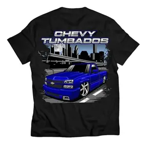 Chevy Tumbados Classic Car 2 Sided T-Shirt, Speed, Racing & Performance Car Tee, Top Menswear