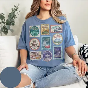 Comfort Colors Vintage Theme Park Stamps Vintage T-shirt Wildest Ride Happy Ever After Land Retro Tshirt Castle Family Matching Trip 2026 Gift