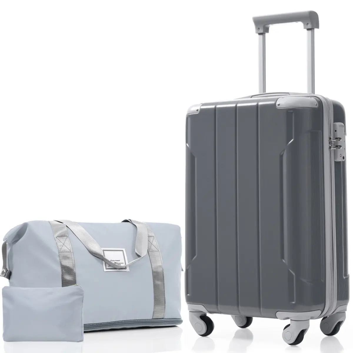 Carry On Luggage 3 Piece 22x14x9 Airline Approved, 20 Inch Hardshell & Lightweight PP Carry On Suitcase for Women with Spinner Wheels TSA Lock
