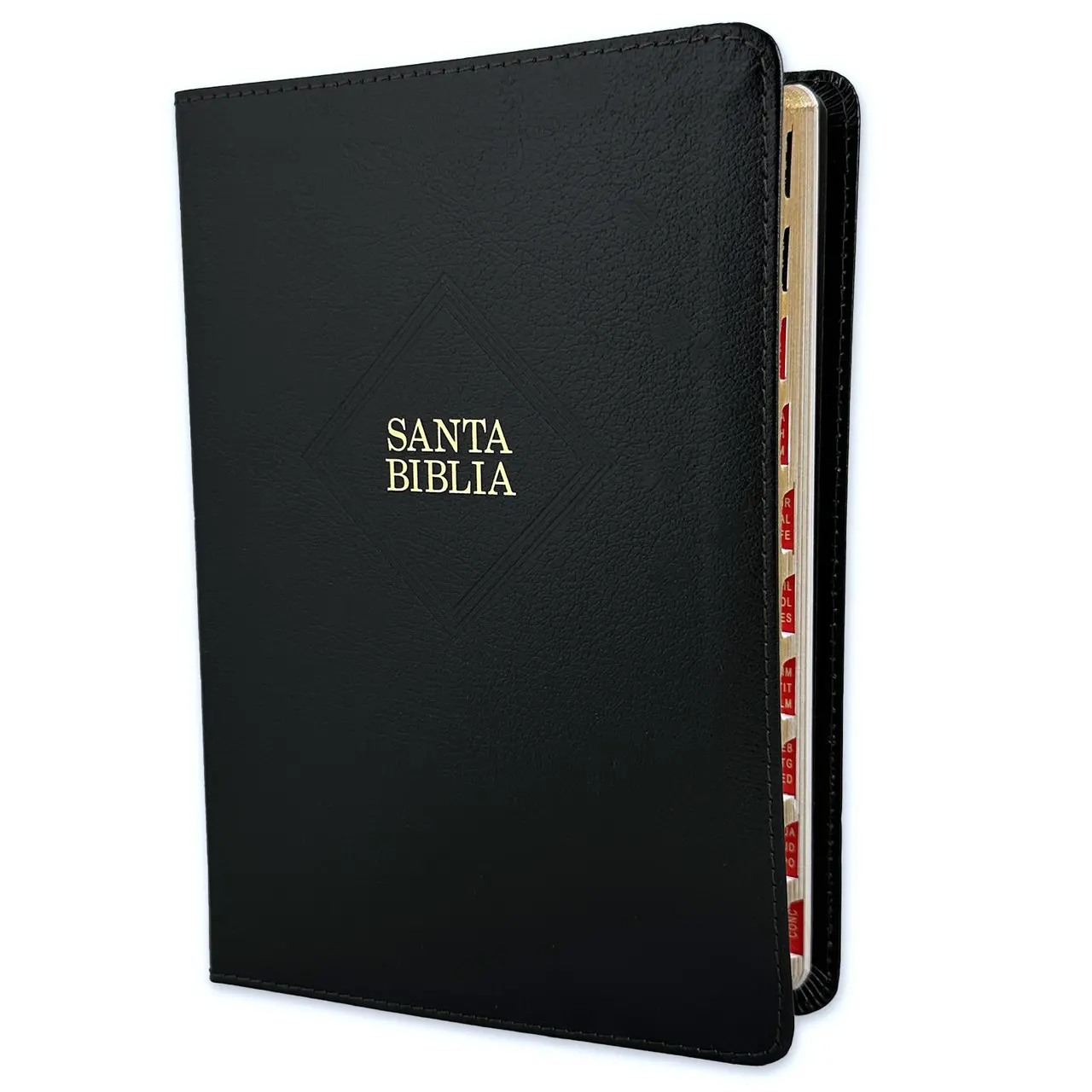 Biblia Letra Grande 12 puntos manual  RV1960 piel fabricada negro con índice