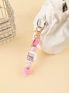 Teacher Appreciation Gift, Happy School Bag Charm, Cute Rainbow Pencil Keychain, End of Semester Thank You Present