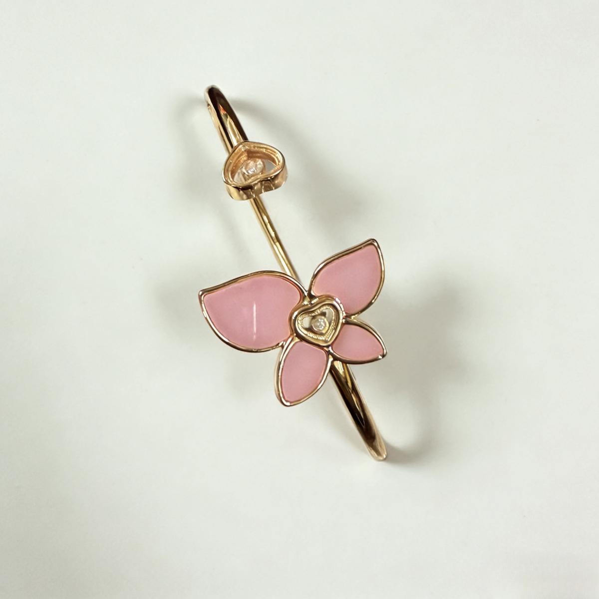 Vintage Gold Flower Cuff Bangle, Enamel Open Bracelet, Retro Jewelry for Women, Perfect Gift for Girl Friend Mom