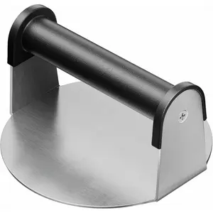 Burger Press, 6" Stainless Steel Burger Smasher for Griddle, Nonstick Round Hamburger Smasher Tool for Cooking Bacon, Patty, Ground Beef, Meats, Dishwasher Safe, Christmas  Package for Men