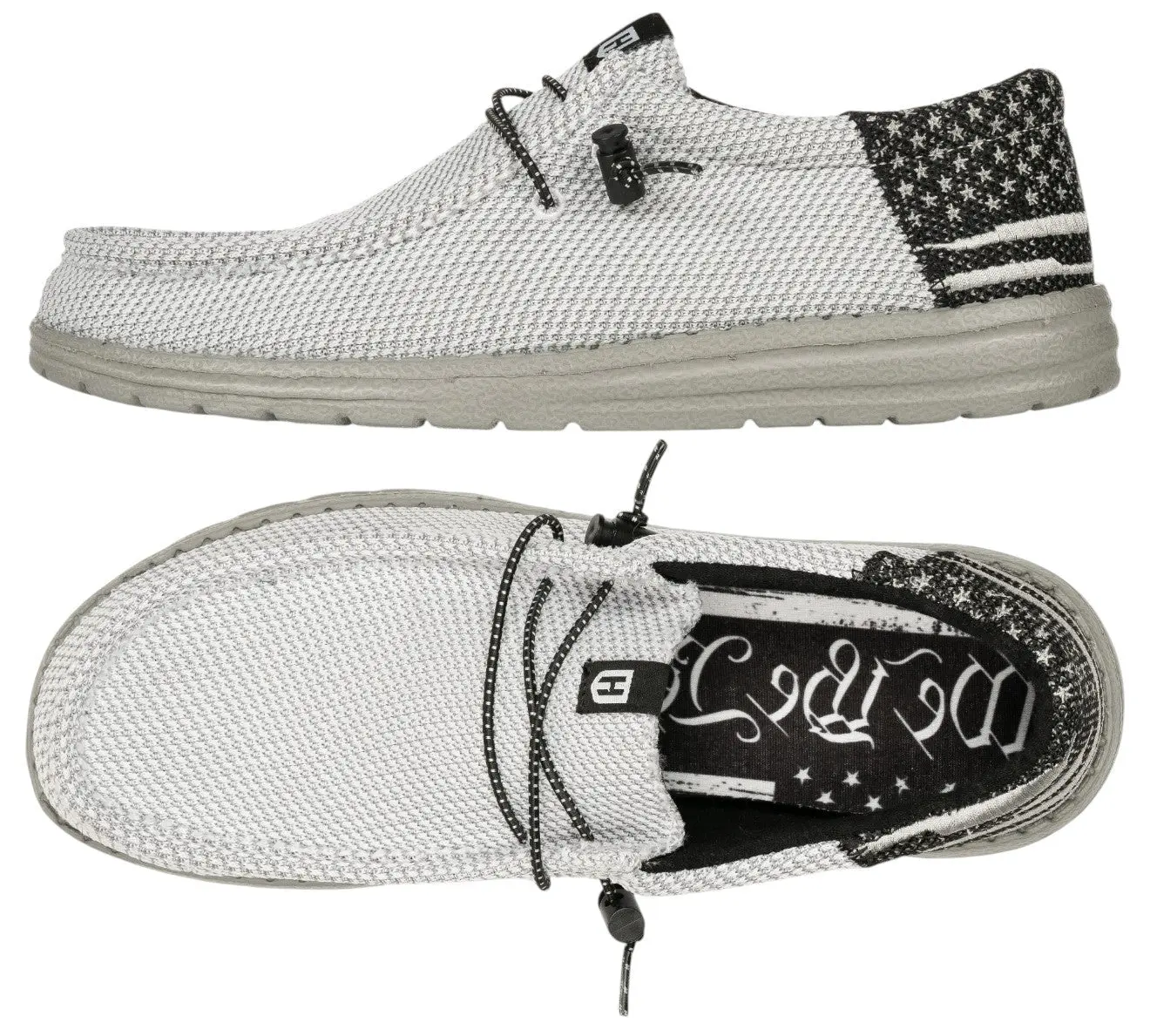 Howitzer Unisex Blackout Roam Bungee Slip-On Casual Footwear - Elastic, Comfortable Loafers for Walking, Men's Shoes, Casual Trainers, Fabric