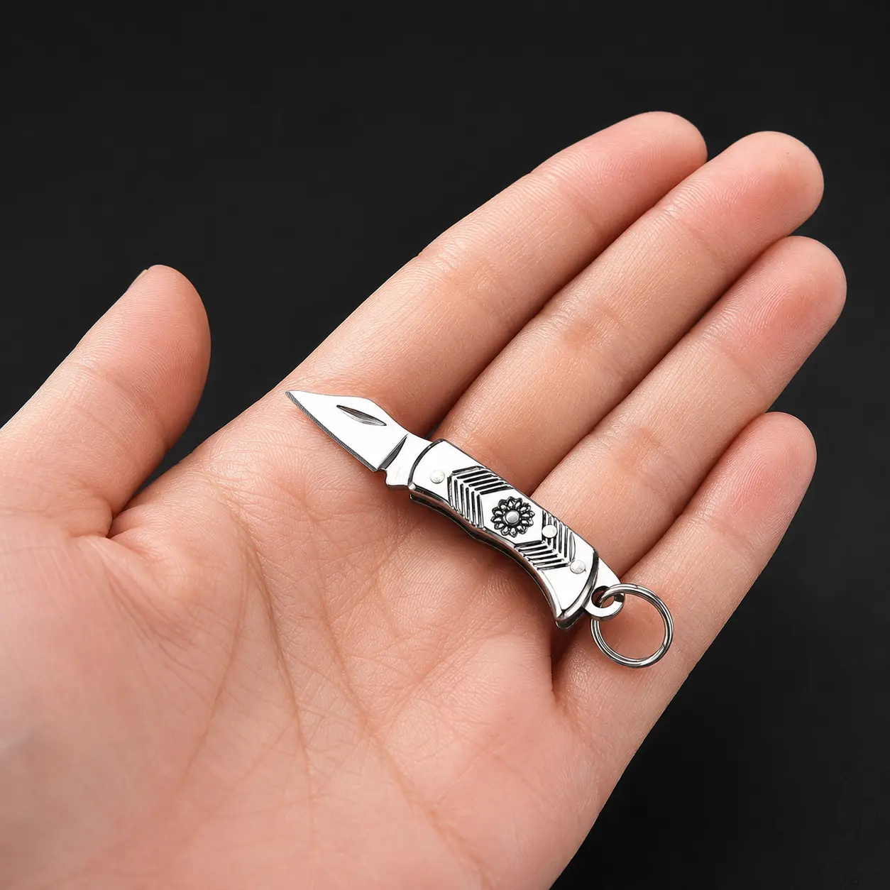 Mini Folding Pocket Knife - Compact Box Cutter with Stainless Steel Blade, Brass Handle, 2 Handle Options, Lightweight for Opening Packages, Cutting Tape, EDC, Camping, Hiking/Light Outdoor, DIY Use, Opening Packages, Cutting Tape, Everyday Carry (Edc), O