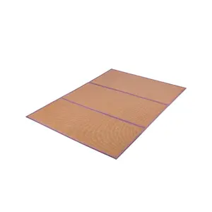 VEVOR Japanese Tatami Mat, 80x 55 in Foldable Handwoven Natural Rattan Tatami Mat, Non-Slip Easily Cleaned Japanese Tatami Floor Mat, Summer Breathable Sleeping Mat for Meditation Yoga Relaxation
