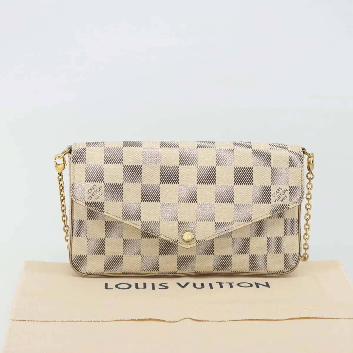 Pre-owned Louis Vuitton FINAL SALE Crossbody Bags Damier Azur Felicie