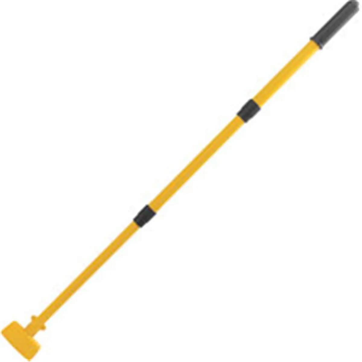 212 MAIN Adjustable Aluminium Spill Mop Handle - Collapsible Telescopic Yellow, Absorbent Pad-Compatible, Rubbermaid-Compatible, Storage-Ready Long-Handled Mop Accessory for Home Care Supplies, Mops Long Handled Adjustable