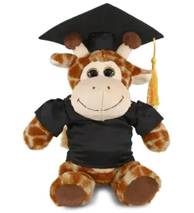 PLUSH GRADUATION - SUPER-SOFT PLUSH - SITTING GIRAFFE PLUSH GRADUATION - SUPER-SOFT PLUSH - SITTING GIRAFFE