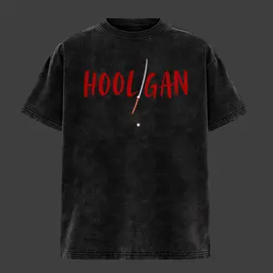 Hooligan Graphic Tee, Hooligan Jin Tee, Dark Streetwear Shirt, Wash T-shirt Unisex Cotton, Kpop Inspired Rebel Aesthetic