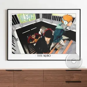 Bleach Anime Poster Unframed - Ichigo Kurosaki Hollow Mask Wall Art - Shinigami Manga Style Home Decor Print, Bleach Wall Art Print, Soul Reaper Room Decor, Shonen Anime Poster, Otaku Wall Aesthetic, Anime Gift for Fans