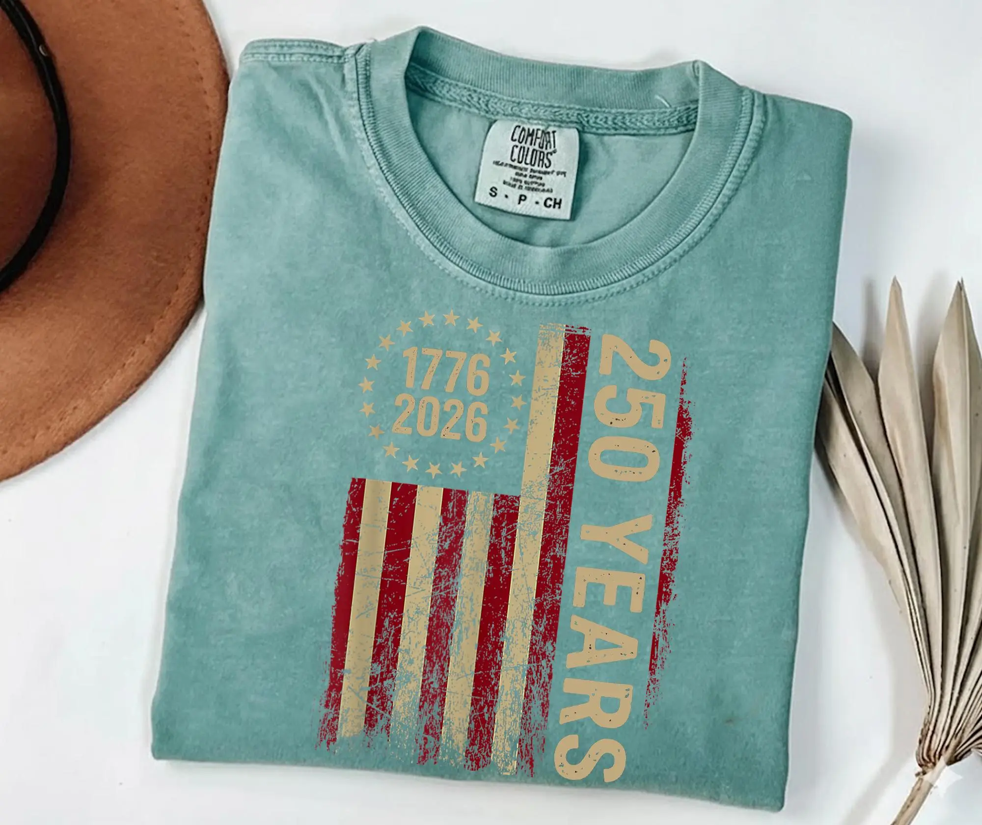 Comfort Colors 250th America Anniversary TShirt, US 250 Years Graphic Tee