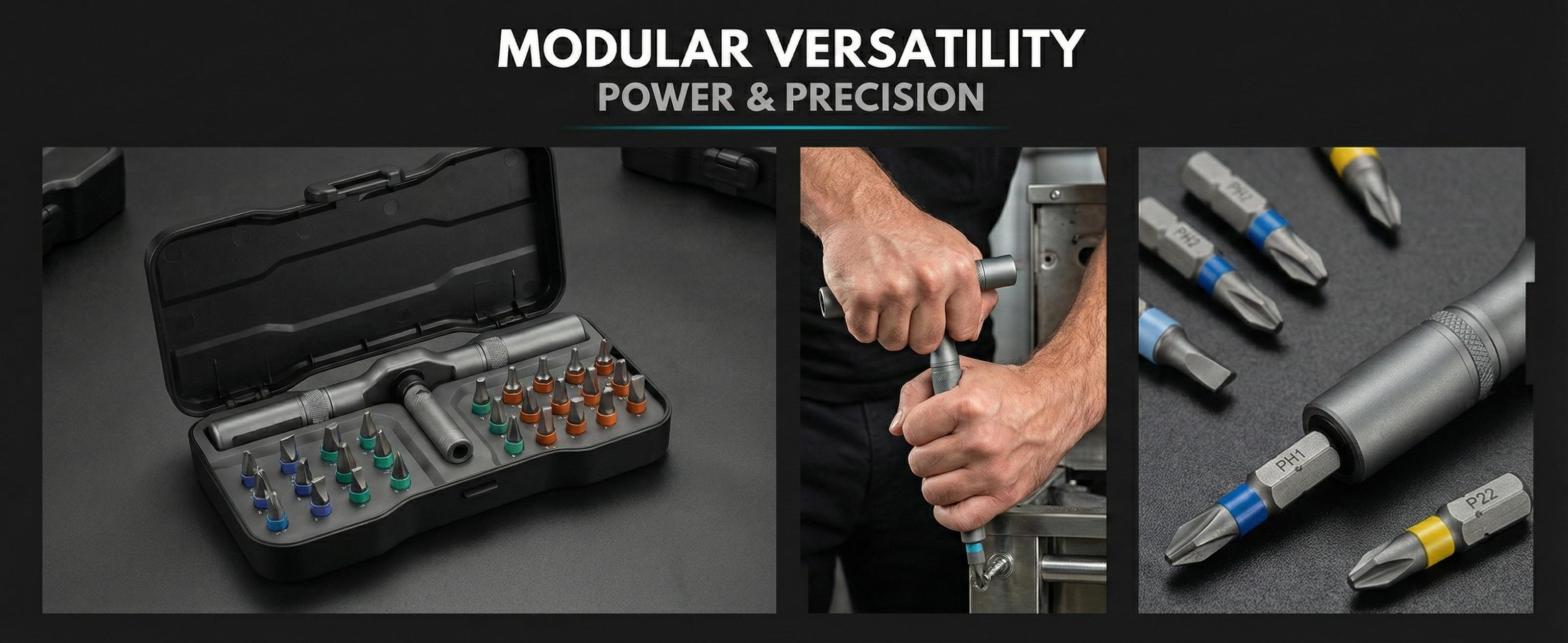 24 in 1 DIY Screwdriver Set, switchable magnetic ratchet screwdriver bit kit, compact and portable repair tool set for home, electronics and furniture assembly, toolbox gift for Thanksgiving, Christmas and New Year