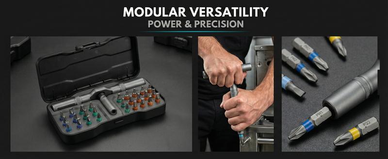 24 in 1 DIY Screwdriver Set, switchable magnetic ratchet screwdriver bit kit, compact and portable repair tool set for home, electronics and furniture assembly, toolbox gift for Thanksgiving, Christmas and New Year