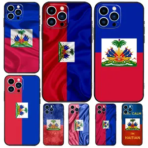 Haiti Haitian Flag Case For iPhone 17 Pro Max 14 11 15 16 Pro Max 13 12 mini 16 Plus 16e 17 Air Phone Cover