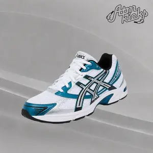 ASICS Gel-1130 White Restful Teal Men's Authentic Shoes Footwear Sneaker Trainer Comfortable Walking Fashion Trending Gift