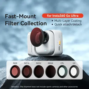 Insta360 Go Ultra Quick-Release Filter Protection Lens, Shadow Stone Sports Camera Accessories, Durable & Lightweight Design