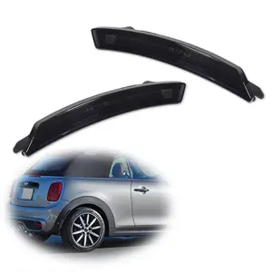 2pcs Smoke Lens Rear Side Marker Lamps Lights For 2007 2008 2009 2010 2011 2012 2013 2014 2015 MINI R55 R56 R57 R58 R59 R60 R61, Replace OEM 63132751333, 63132751334