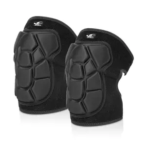 Flexible  Pads for Wrestling with Thick EVA  Padding | Anti-Slip Adjustable  Avoidance  Brace for Men Women  Dancers Volleyball Basketball Gardening (Black, Small)