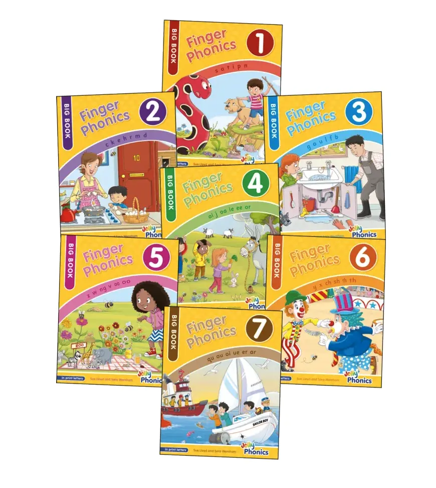 Finger Phonics Big Books 1-7 (In Print Letters)