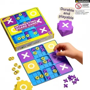 Creative Tic-Tac-Toe Puzzle Toy, Family Party Game, Family Fun Game, Parent-Child Interaction Logic Training Board Game, Perfect Birthday Gift for Kids Aged 3+