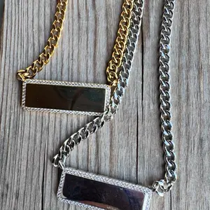 Personalized Name ID Plate Cuban Necklace