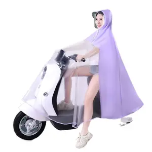 Electric vehicle raincoat, electric scooter, motorcycle, parent-child style, one-piece, single or double person, full-body rain protection