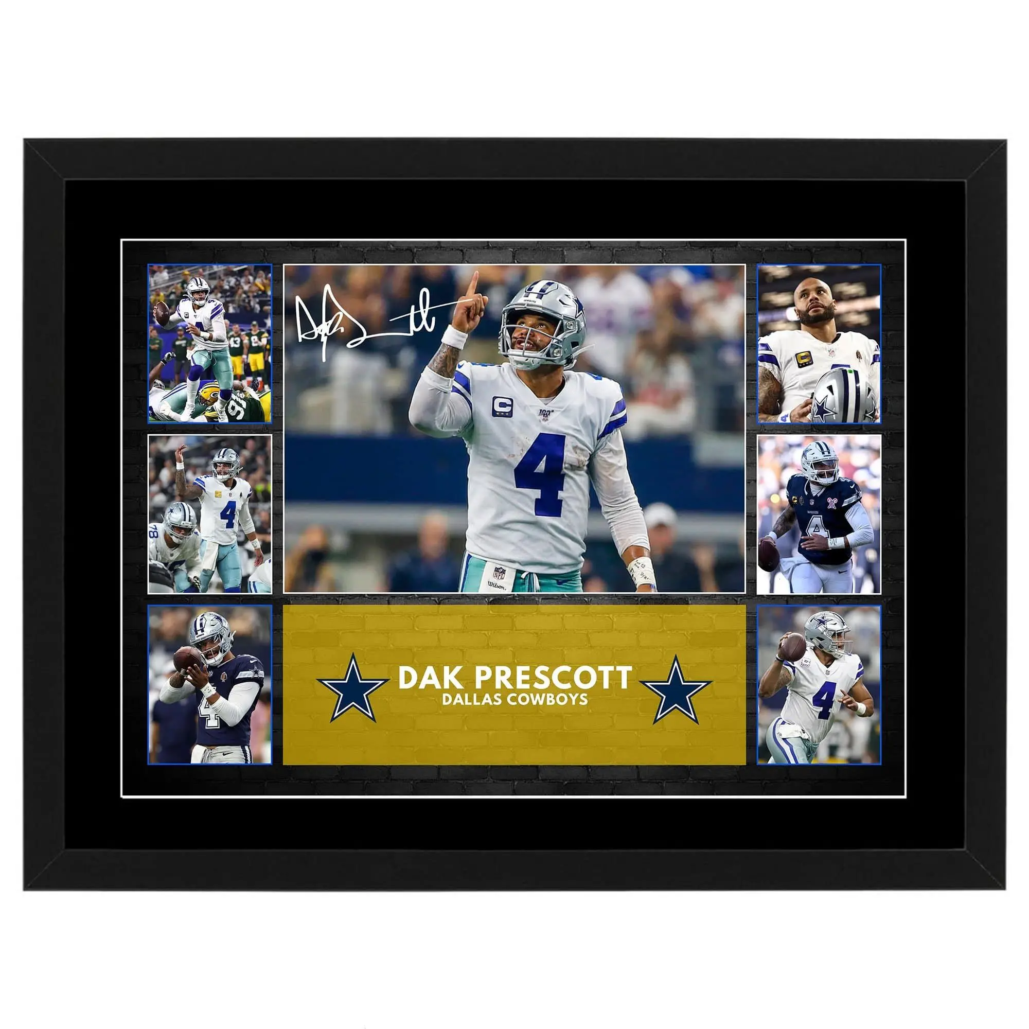 Dak Prescott Dallas Cowboys Poster( Unframed - Print Only )