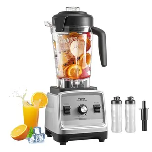 VEVOR Blender for Smoothies, TikTokShopBlackFriday, 85 oz 1400W, Professional Blender with Powerful Motor, Multi-Functional Food Processing Blender with 2 Cups for Smoothie/Milkshake/Juice, Fits for Kitchen