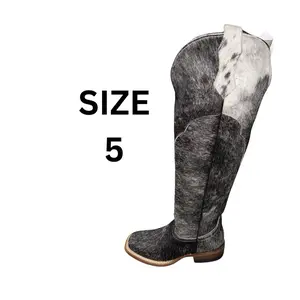 Dan women’s  tall square toe hide boots