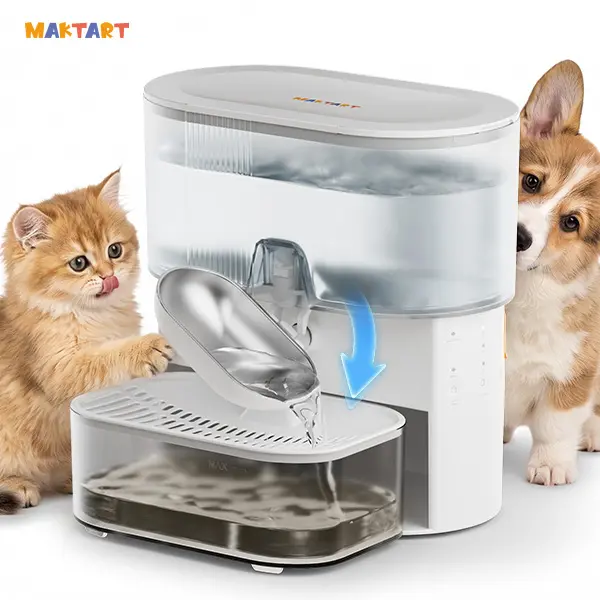Stainless Steel 3.5L Cat Water Fountain for Multi-Cat Homes, 3000mAh Rechargeable Battery, 3-6 Months Runtime, No Filters