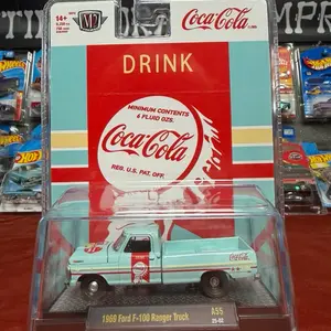 1969 Ford F100 Ranger Light Blue M2 Machines Coca Cola