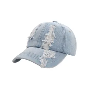TheCapSpot - Montgomery Denim Peaked Cap